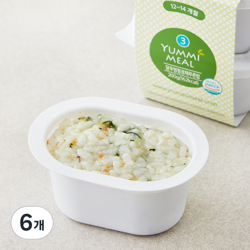 얌이밀 12~14개월 이유식 닭우엉 청경채 무른밥, 100g, 6개