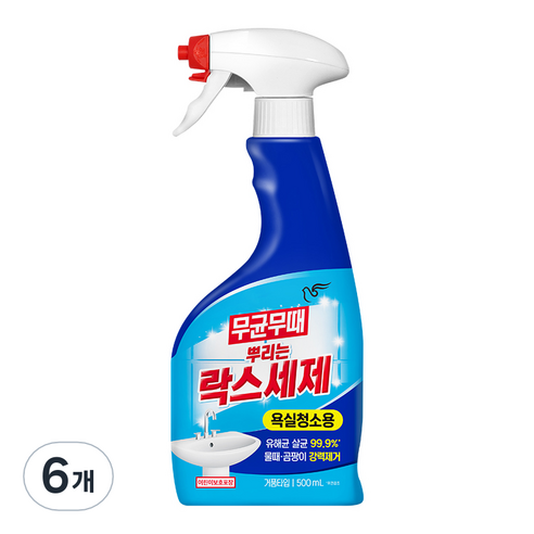 피죤 무균무때 뿌리는 락스세제, 500ml, 6개