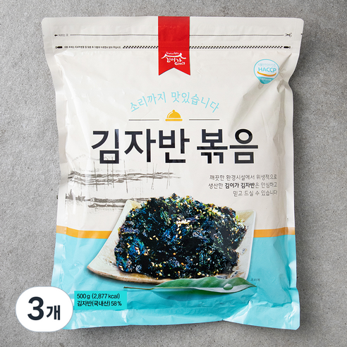 김이가 김자반 볶음, 500g, 3개