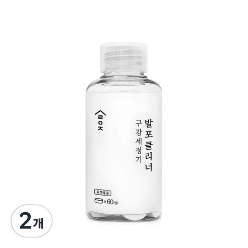 살림이지 구강세정기 발포 클리너 60p slez-9r60, 90g, 2개