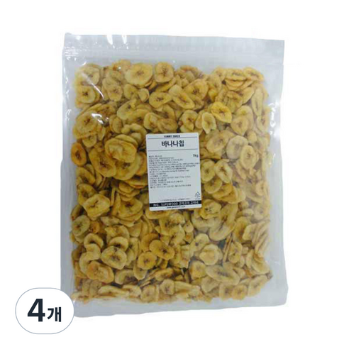 고미네 바나나칩, 1kg, 4개