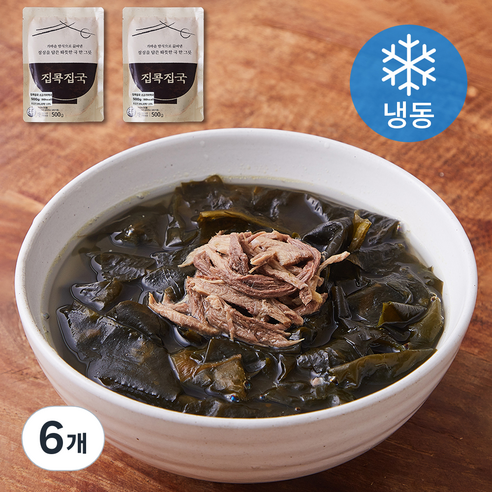 집콕집국 소고기 미역국 (냉동), 500g, 6개