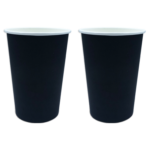 투고팩 디자인 종이컵 블랙 390ml(13온스), 100개