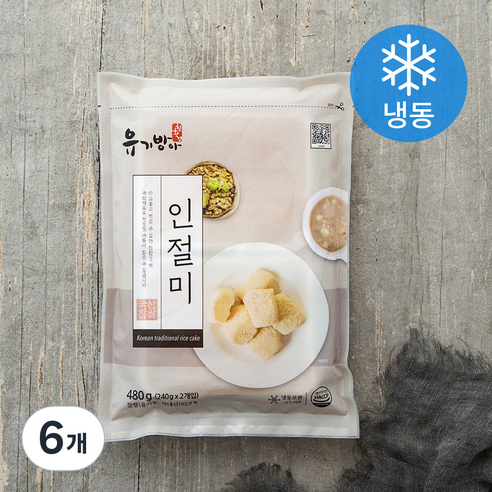 유기방아 인절미 (냉동), 480g, 3개