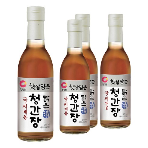 햇살담은 맑은 청간장 국찌개용, 4개, 390ml