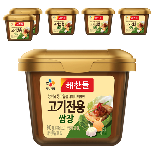 해찬들 고기전용 쌈장, 900g, 6개