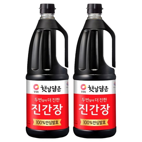 햇살담은 두번달여더진한 진간장, 1.7L, 2개