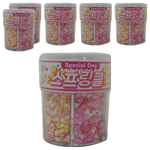 브레드가든 스페셜데이 스프링클 6종 세트, 80g, 6세트