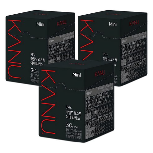 카누 마일드 로스트 아메리카노, 0.9g, 30개입, 3개