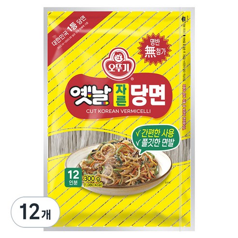오뚜기옛날 자른당면, 300g, 12개
