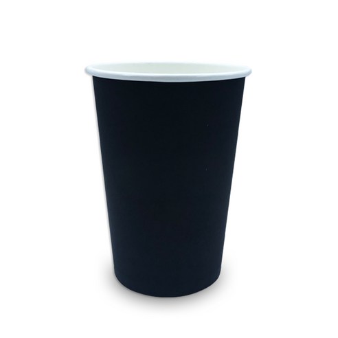 투고팩 디자인 종이컵 블랙 390ml(13온스), 100개