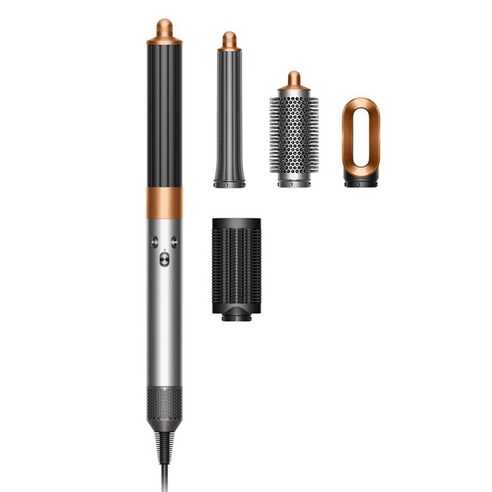 다이슨 에어랩 오리진 멀티 니켈 코퍼 스타일러 앤 드라이어 1300W + 롱 배럴 30mm + 라운드 볼륨 브러쉬 세트, 112875-01, 니켈 + 코퍼(드라이어), 아이언 + 코퍼(브러시, 배럴)