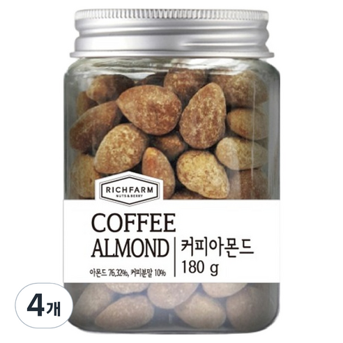 리치팜너트 커피아몬드, 180g, 4개