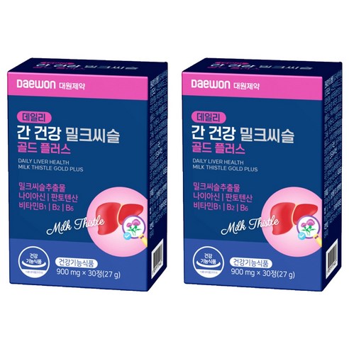 대원제약 데일리 간 건강 밀크씨슬 골드 플러스 27g, 2개, 30정