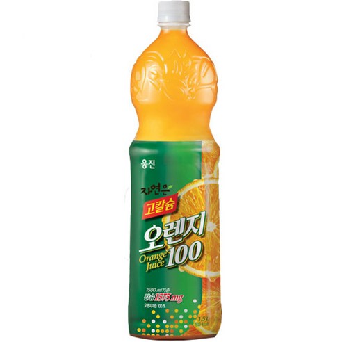 자연은 고칼슘 오렌지 페트 1.5L, 12개