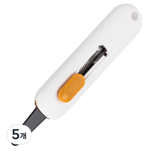 델리 잡기편한 오토락 톱날컷터 TD700, 화이트, 5개