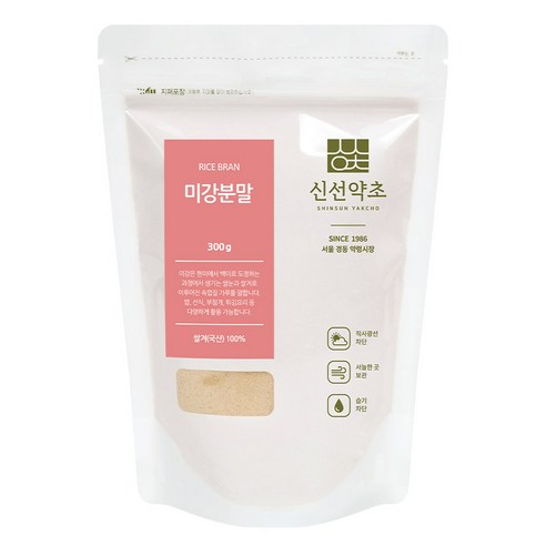 신선약초 국산 미강분말, 1개, 300g