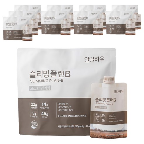 일일하우 슬리밍 플랜B 고소한 귀리맛, 45g, 70개
