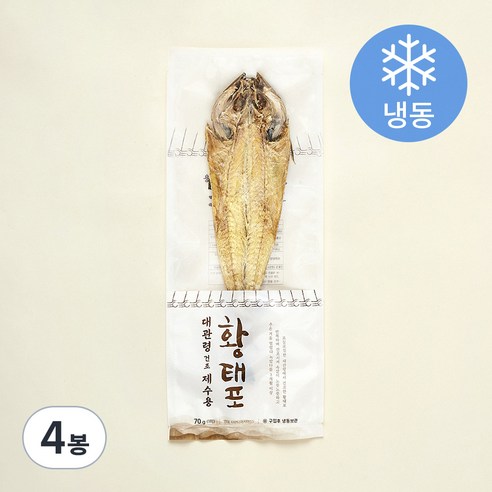 제수용 대관령 황태포 (냉동), 70g, 4봉