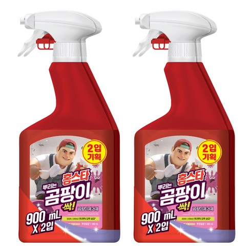 홈스타 뿌리는 곰팡이 싹 세정제, 2개, 900ml