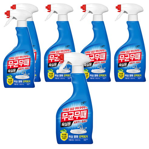 무균무때 안티박 욕실용 세정제, 500ml, 6개
