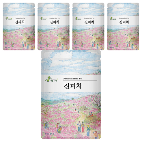아름드레 삼각티백 진피차, 2.2g, 25개입, 5개
