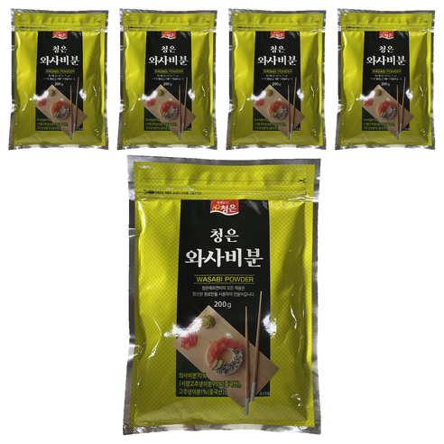 청은 와사비분, 5개, 200g