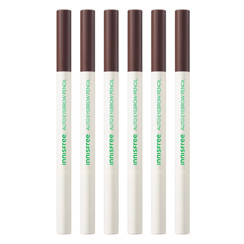 이니스프리 납작 아이브로우 펜슬 0.3g, 5 에스프레소 브라운, 6개