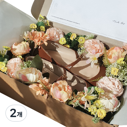 꽃신박스 크라프트 박스, 스피링 블러썸, 2개