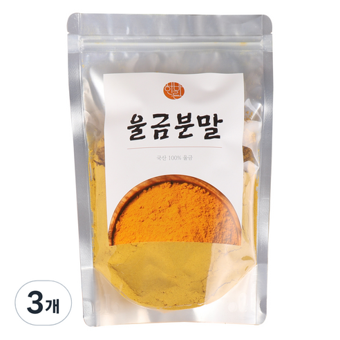 한바른식품연구소 울금분말, 300g, 3개