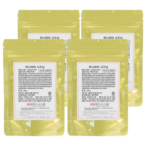 상상시즈닝 허니버터 시즈닝, 100g, 4개