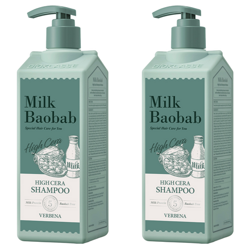 밀크바오밥 하이세라 샴푸 버베나, 500ml, 2개