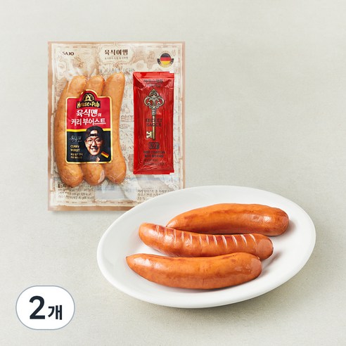 사조 하우스앤펍 커리부어스트 소시지, 345g, 2개