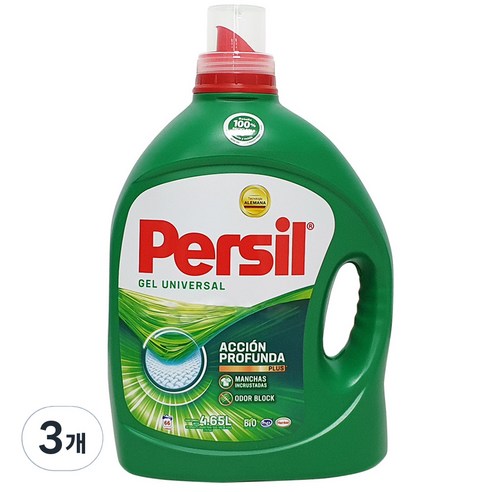 퍼실 젤 유니버설 액상세제 본품, 4.65L, 3개