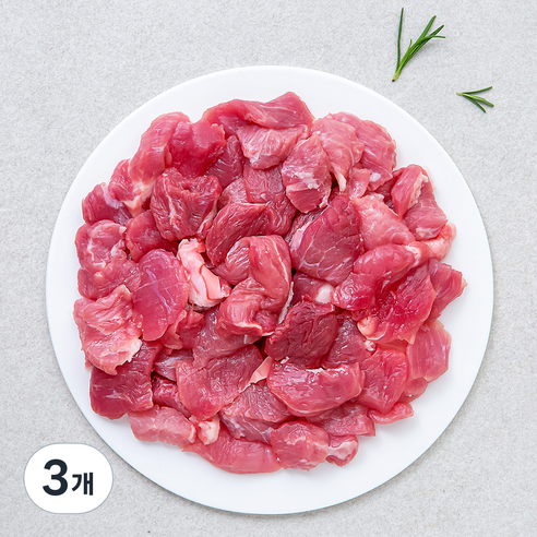 곰곰 1등급 돼지고기 찌개용 (냉장), 500g, 3개