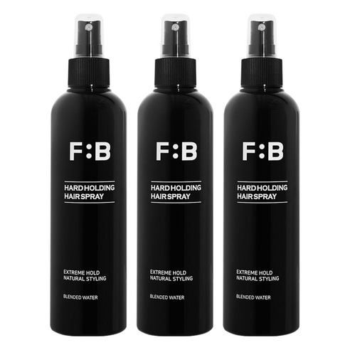 포뷰트 하드 홀딩 헤어 스프레이, 250ml, 3개