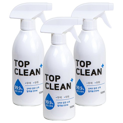 탑크린플러스 살균 소독제, 500ml, 3개