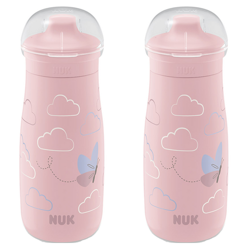 누크 미니미 Sip 스파우트컵 300ml, 2개, 핑크