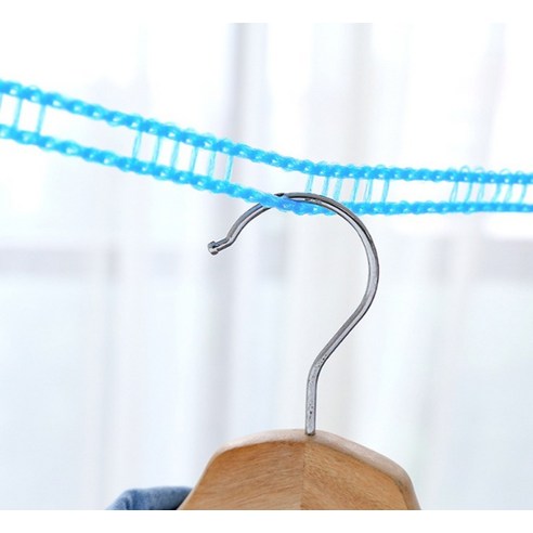 좁은 공간 빨래 고민 해결! 앞날앤 미끄럼방지 빨래줄로 뽀송하게!