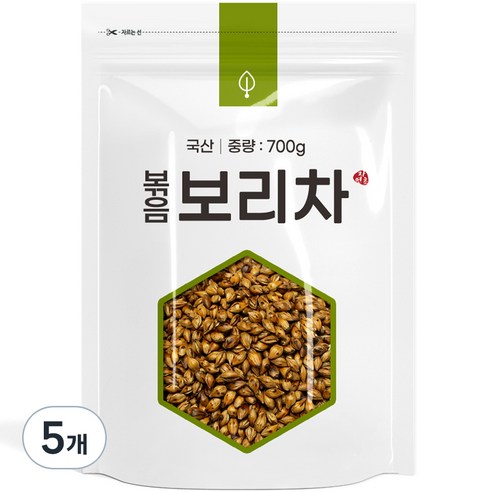 자연초 볶은 보리차, 700g, 5개, 1개입