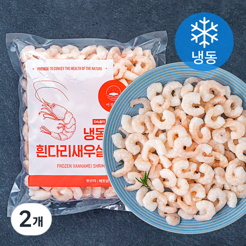 어부키친 바이오션 새우살 자숙 (냉동), 500g, 2개