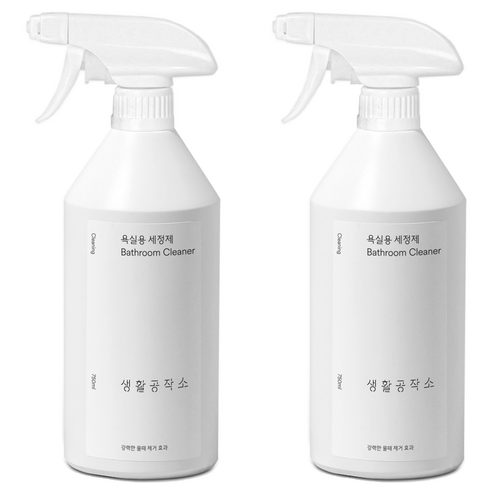 생활공작소 욕실용 세정제, 2개, 750ml