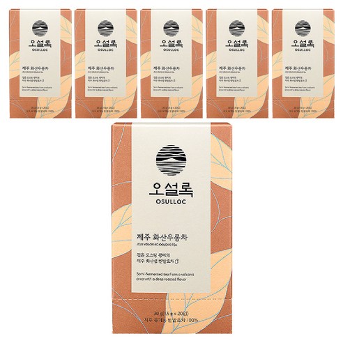 오설록 제주 화산우롱차, 1.5g, 20개입, 6개