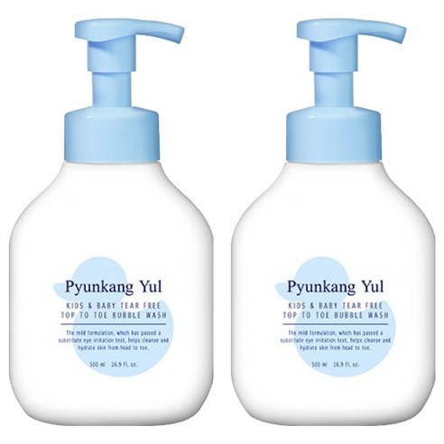 편강율 유아용 티어프리 탑투토 버블 워시, 2개, 500ml