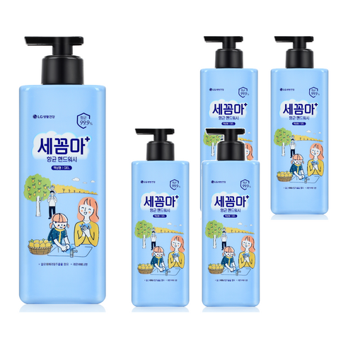 온더바디 세꼼마 젤타입 항균 핸드워시 레몬 버베나향, 480ml, 5개