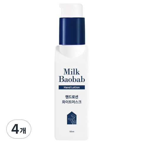 밀크바오밥 핸드로션 화이트머스크향, 100ml, 4개