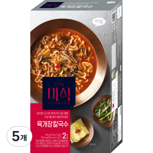 더미식 육개장 칼국수 270g, 10개