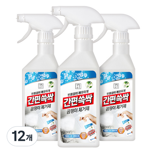 생활공식 간편쓱싹 곰팡이 제거제, 12개, 500ml