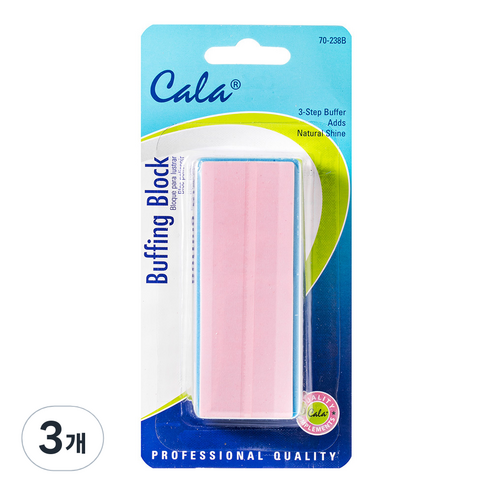 CALA 사면 네일 버퍼A형, 혼합 색상, 3개