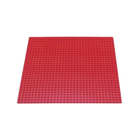 요고요 작은블록용 레고호환 놀이판 32 x 32칸 25.6 x 25.6 cm, 빨강, 1개